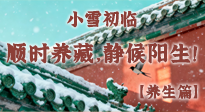 【節(jié)氣養(yǎng)生】小雪初臨：順時(shí)養(yǎng)藏，靜候陽(yáng)生！